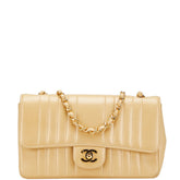 シャネル マドモワゼル ココマーク チェーン ショルダーバッグ ベージュ ゴールド ラムスキン レディース CHANEL 【中古】